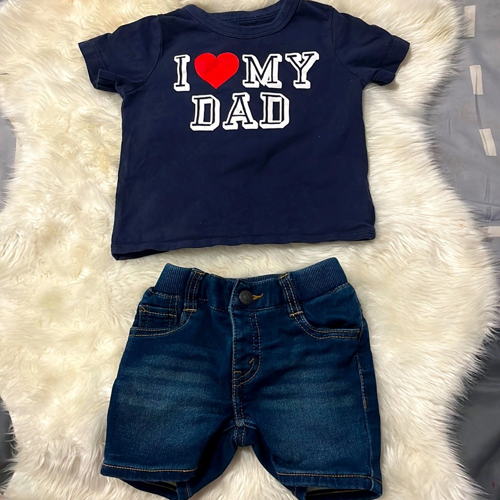 OshKosh shirt 12M , Levis Knit short 12 BOYS